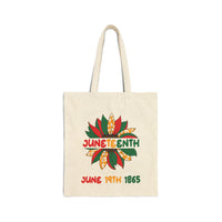 "Juneteenth Celebration" Cotton Canvas Tote Bag