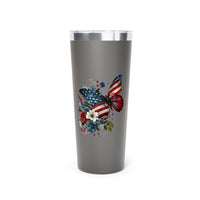 "America Butterfly" Copper Vacuum Insulated Tumbler, 22oz