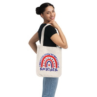 "America Pride" Organic Canvas Tote Bag