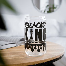 "Black King" Sipper Glass, 16oz