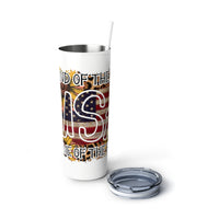 "USA" Skinny Steel Tumbler with Straw, 20oz