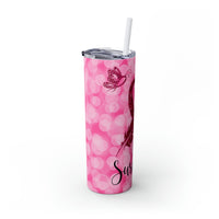 "Survivor" Skinny Tumbler with Straw, 20oz