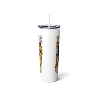 "USA" Skinny Steel Tumbler with Straw, 20oz