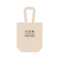 "Red,Wine,Blue" Double Wine Tote Bag