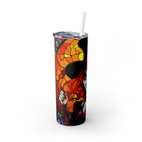 "Witch" Skinny Tumbler with Straw, 20oz