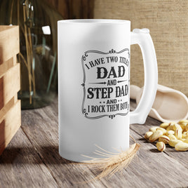 "Stepdad" Frosted Glass Beer Mug