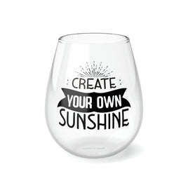 "Sunshine" Stemless Wine Glass, 11.75oz