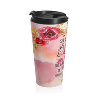 "She Is" Stainless Steel Travel Mug