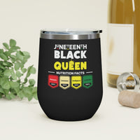 "Black Queen" 12oz Insulated Wine Tumbler