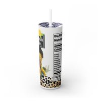 "Queen Made" Skinny Tumbler with Straw, 20oz