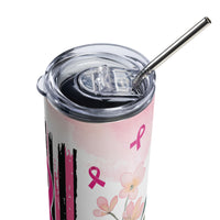 "Breast Cancer Warrior" Stainless steel tumbler