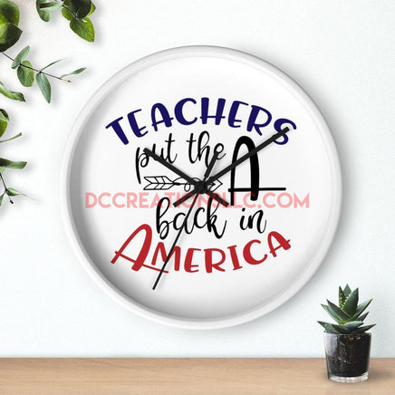 "Teacher" Wall clock.