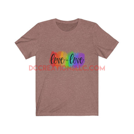 "Love is Love" Short Sleeve T-shirt.