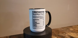 "Black Firefighter Claw" 15oz Ceramic mug