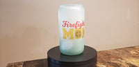 "Firefighter's Mom" 16oz Color changing Glass Tumbler