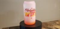 "Firefighter's Wife" 16oz Glass Tumbler