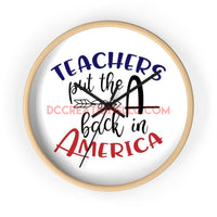 "Teacher" Wall clock.