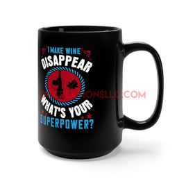 "Super Power" Black Mug 15oz.