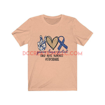 "Child Abuse Awareness" Short Sleeve T-shirt.