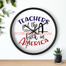 "Teacher" Wall clock.