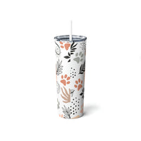 "Doggie Mama" Skinny Steel Tumbler with Straw, 20oz