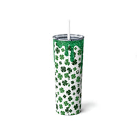 "Lady Luck" Skinny Steel Tumbler with Straw, 20oz
