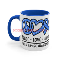 "Child Abuse Awareness"11oz Accent Mug.