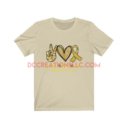 "Childhood Cancer Awareness" Short Sleeve T-shirt.