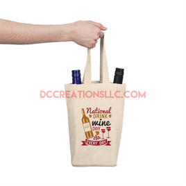 Double Wine Tote Bag-Natural.