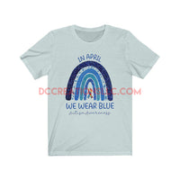 "WE Wear Blue" Short Sleeve T-shirt.