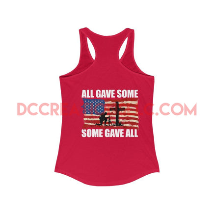 Women's Memorial Day Racerback Tank.