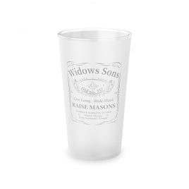 "Widows Son" Frosted Pint Glass, 16oz