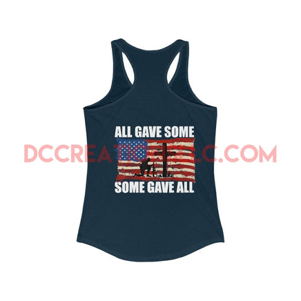 Women's Memorial Day Racerback Tank.