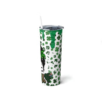 "Lady Luck" Skinny Steel Tumbler with Straw, 20oz