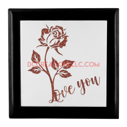 "Love You" Rose Jewelry Box.