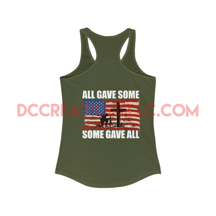 Women's Memorial Day Racerback Tank.