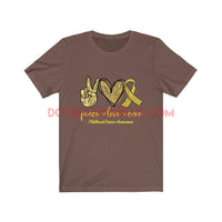 "Childhood Cancer Awareness" Short Sleeve T-shirt.