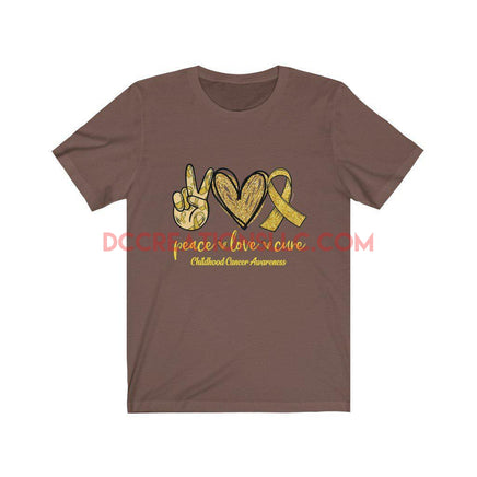 "Childhood Cancer Awareness" Short Sleeve T-shirt.