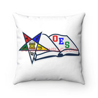 "OES" Square Pillow.