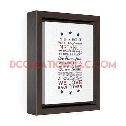 Vertical Framed Premium Gallery Wrap Canvas.