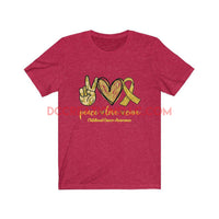 "Childhood Cancer Awareness" Short Sleeve T-shirt.