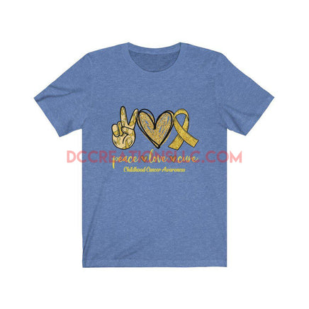 "Childhood Cancer Awareness" Short Sleeve T-shirt.