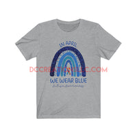 "WE Wear Blue" Short Sleeve T-shirt.