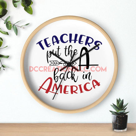 "Teacher" Wall clock.