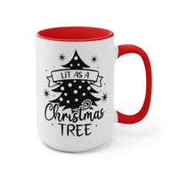 (Loud Elf) Two-Tone Coffee Mugs, 15oz