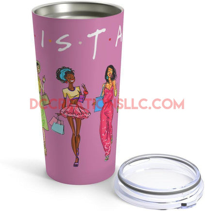 "Sistas" Pink Tumbler.