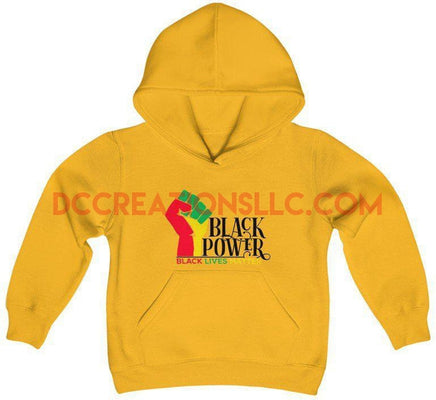 "Black Power" Youth Hooded Sweatshirt.