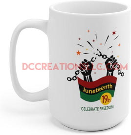 "Juneteenth Peace" Ceramic Mug.