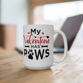 "Paws Valentine" 15oz Ceramic mug