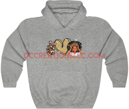 "Peace Love Melanin" Hoodie.